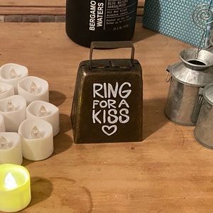 Ring for a Kiss Cowbell Wedding Decor